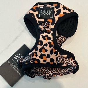 Sassy Woof Dog Harness - Leopard Print